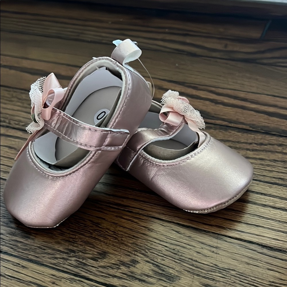 Elegant Pink Baby Shoes